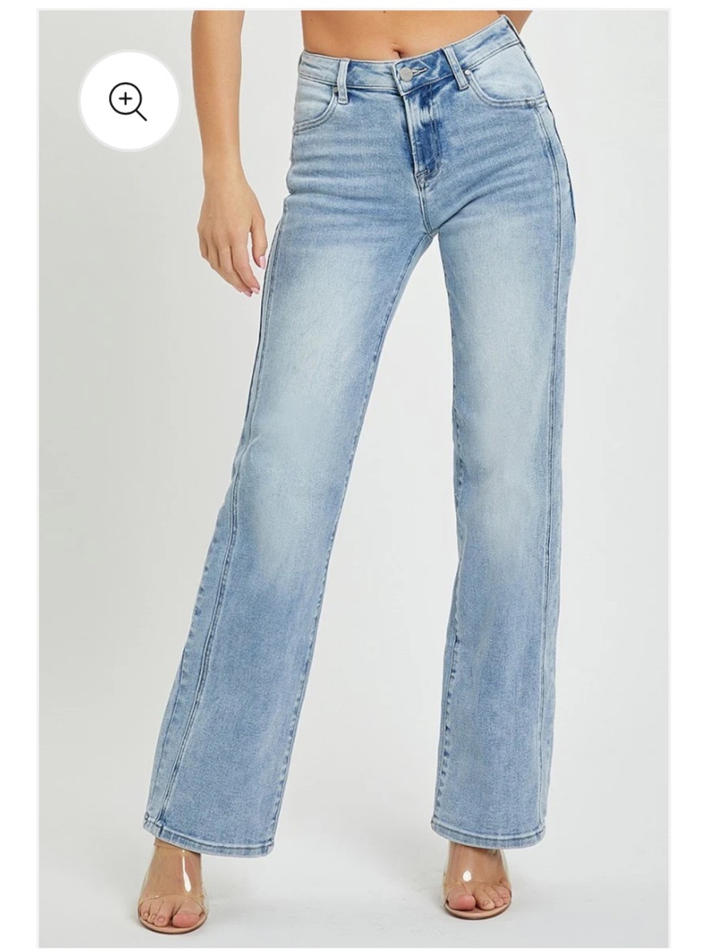Risen Mid Rise Straight Denim Jeans size 9/29 - Picture 3 of 16